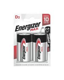 2 x alkaline batterijen 'Energizer Max' - LR20 D - 1,5V