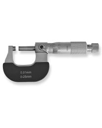 Buitenmicrometer 0-25 mm HM-Oppervlak 1/100mm (DIN 863 gelakt)