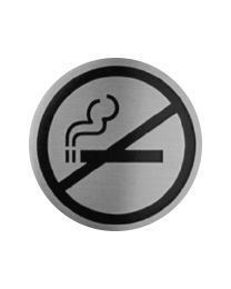 Zelfklevend ronde pictogram 7016 - Verboden te roken - Ø60 mm