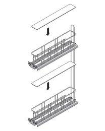 Cargo IQ-90° inlegplank transparant KB 150