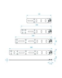 Raamanker 5MSA152 voor aluminium raamprofielen - 30 mm