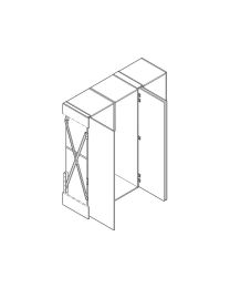 Garnituur set 'Concepta 25' voor houten deur