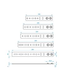 Raamanker 5FIN102 voor PVC raamprofielen - 30 mm