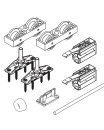 Garnituur set ‘Junior 80/Z’ + 2 stops exclusief rail voor enkele deur