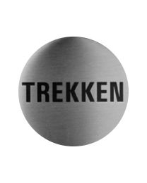 Zelfklevend ronde pictogram 7152 - Trekken - Ø60 mm