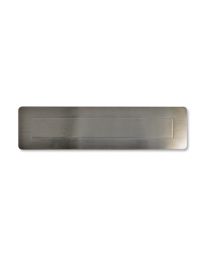 Brievenbusklep '1608' met veer - 315 x 80 x 2 mm (Inox)