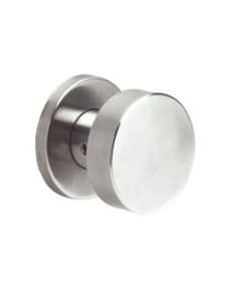 Cilindrische vaste knop op ronde rozet - Ø51 x 51mm (Inox AISI 304)