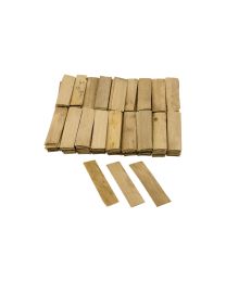 Houten kaleerblokjes - 80 x 20 x 1 mm (Naturel - 200 st)