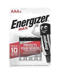 4 x alkaline batterijen 'Energizer Max' - LR03 AAA - 1,5V