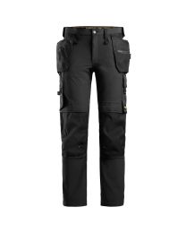 Full stretch broek '6271' met holsterzakken (Zwart)