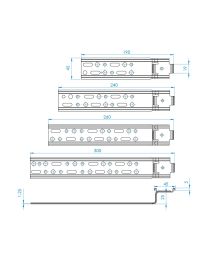 Raamanker 5DEC212 voor PVC raamprofielen - 25 mm doorgezet - 45 mm