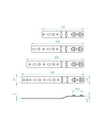 Raamanker 5VKA146 voor PVC raamprofielen - 25 mm