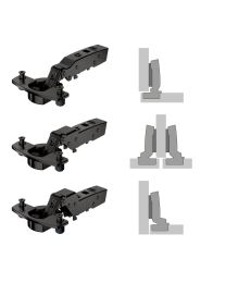 Potscharnier 'Sensys 8645i' - TH58, openingshoek 110° (Obsidiaan zwart)