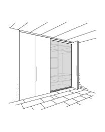 Garnituur set 'Folding Concepta 25' - (Zwart geanodiseerd)