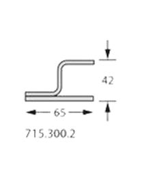 Beugel voor U-profiel 715.300.2