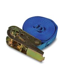 Sjorband met ratel tot 800 kg - 4,5 meter (Blauw)