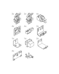 Garnituur set 'Clipo 26 H MS' voor 2 deuren (053.3356.071)