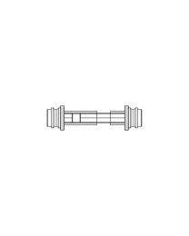 Paarsgewijze bevestiging voor hout | aluminium | PVC deur - Rechte greep - Ø21 mm