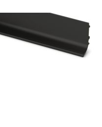 Greeplijst Canis L-profiel - 3500 x 23 mm (Zwart mat)