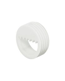 Ophanger met getande opening - 20 x 8,5 mm (Wit)