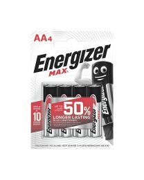 4 x alkaline batterijen 'Energizer Max' - LR6 AA - 1,5V