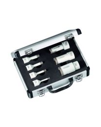 Diamantboor set M14 - Ø6, 8, 10, 12, 20, 27 en 35 mm (7-delig)