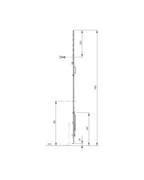 Sluitstang stolp 16 AF Gr.60/G300 (Titan zilver)