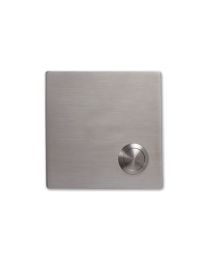 Deurbel vierkant '3899' - 80 x 80 x 5 mm (Inox)