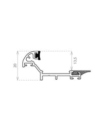 Waterafvoerprofiel 'Dripstop Medium' - 1100 mm