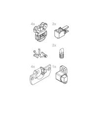 Garnituur set 'Clipo 16 H IS' voor 2 deuren (053.3220.071)