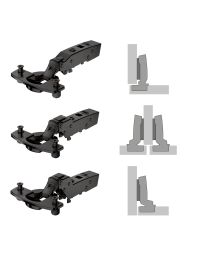 Scharnier 'Sensys 8676' zonder veer - TH58, openingshoek 110° (Obsidiaan zwart)