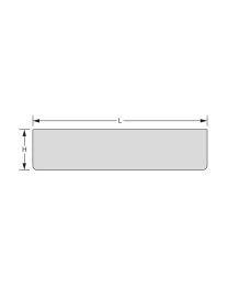 Binnenklep - 325 x 80 mm (Inox)