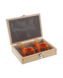 Magnetische beitelinstelblokjes in fraaie en stevige houten kist