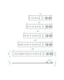 Raamanker 5GEA101 voor PVC raamprofielen - 30 mm