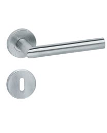 Klinkgarnituur 'Trio' 90° - Ø19 mm inclusief BB (Inox)