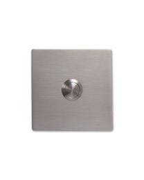 Deurbel vierkant '3899' - 80 x 80 x 5 mm (Inox)