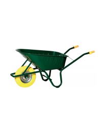 Kruiwagen RS802-KG met gele PU band - 90 L (Groen)