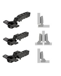 Potscharnier 'Sensys 8645i' - TH52, openingshoek 110° (Obsidiaan zwart)