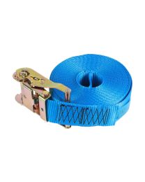 Sjorband met ratel tot 1500 kg - 9 meter (Blauw)