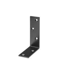 Zware ongelijkbenig dorpelhoek - 100 x 75 x 30 x 3 mm (Zwart)