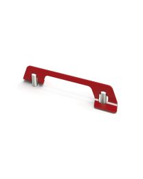 Meubelgreep Cecina - Asmaat 160 mm (Rood / Inox geborsteld)