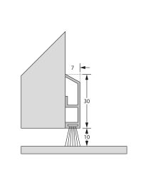 Dorpelprofiel 'ADS-B' robuust - 300 cm (Aluminium)