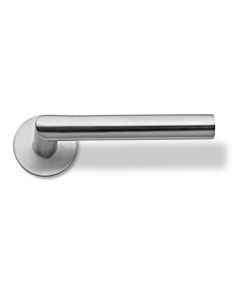 Deurklink 1024 V+DR op ovale rozas 1190 (Inox)