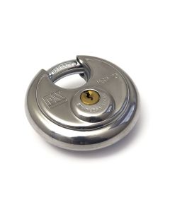 Discus hangslot gelijksluitend op sleutel Nr 701 - Ø70 mm (Inox)