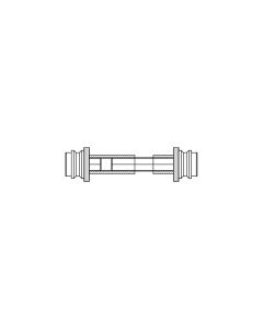Paarsgewijze bevestiging voor hout | aluminium | PVC deur - Rechte greep - Ø21 mm