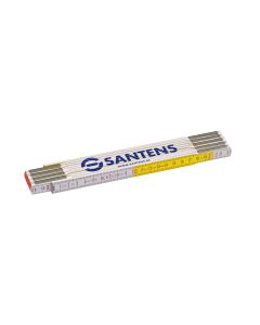 Houten vouwmeter 617 met santens logo - 2 meter