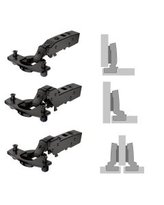 Scharnier 'Sensys 8646i' - TH58, openingshoek 110° (Obsidiaan zwart)