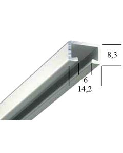 Geperforeerd aluminum gordijnrail