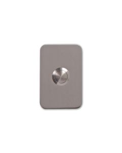 Deurbel rechthoekig '3899' - 75 x 50 x 5 mm (Inox)