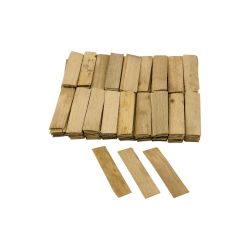 Houten kaleerblokjes - 80 x 20 x 1 mm (Naturel - 200 st)